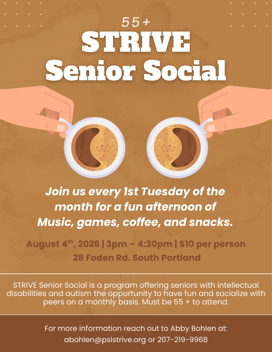 August 2026 Senior Social (Real Estate Flyer)