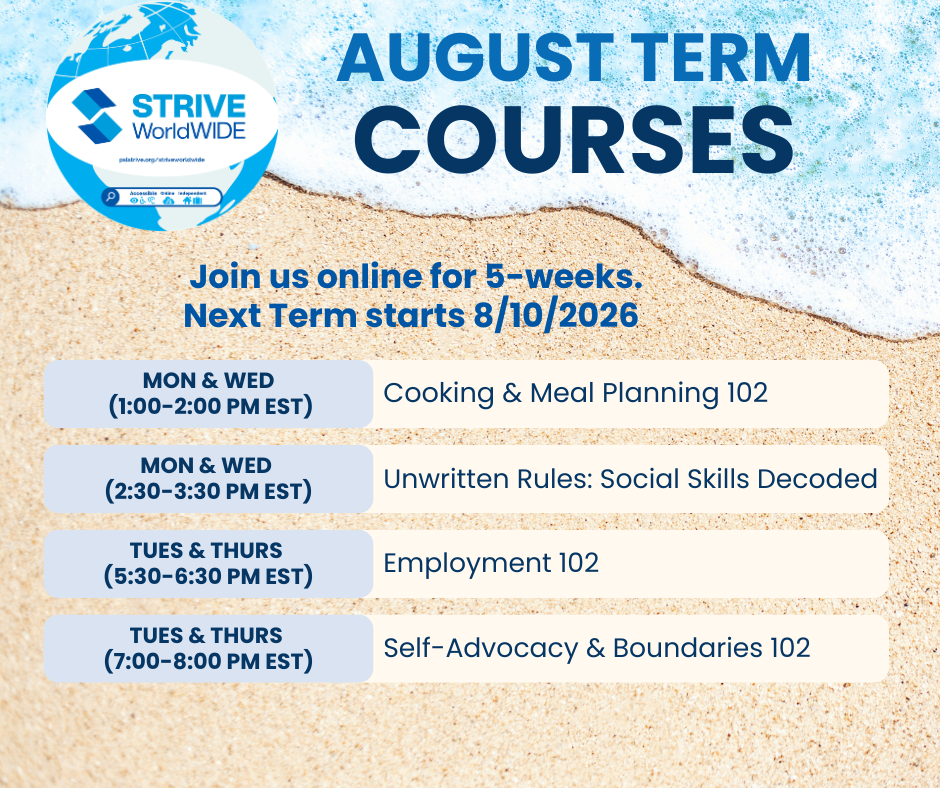August Term Courses EST