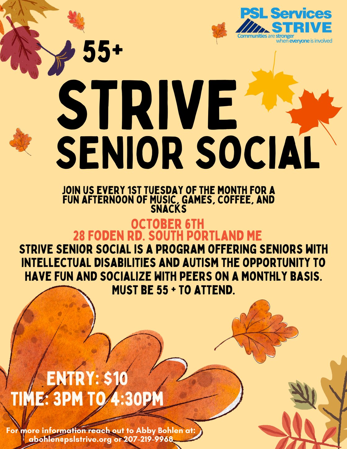 October 2026 Senior Social (Real Estate Flyer)