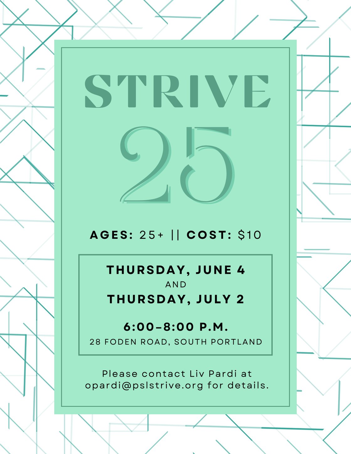 STRIVE 25 — June (1)