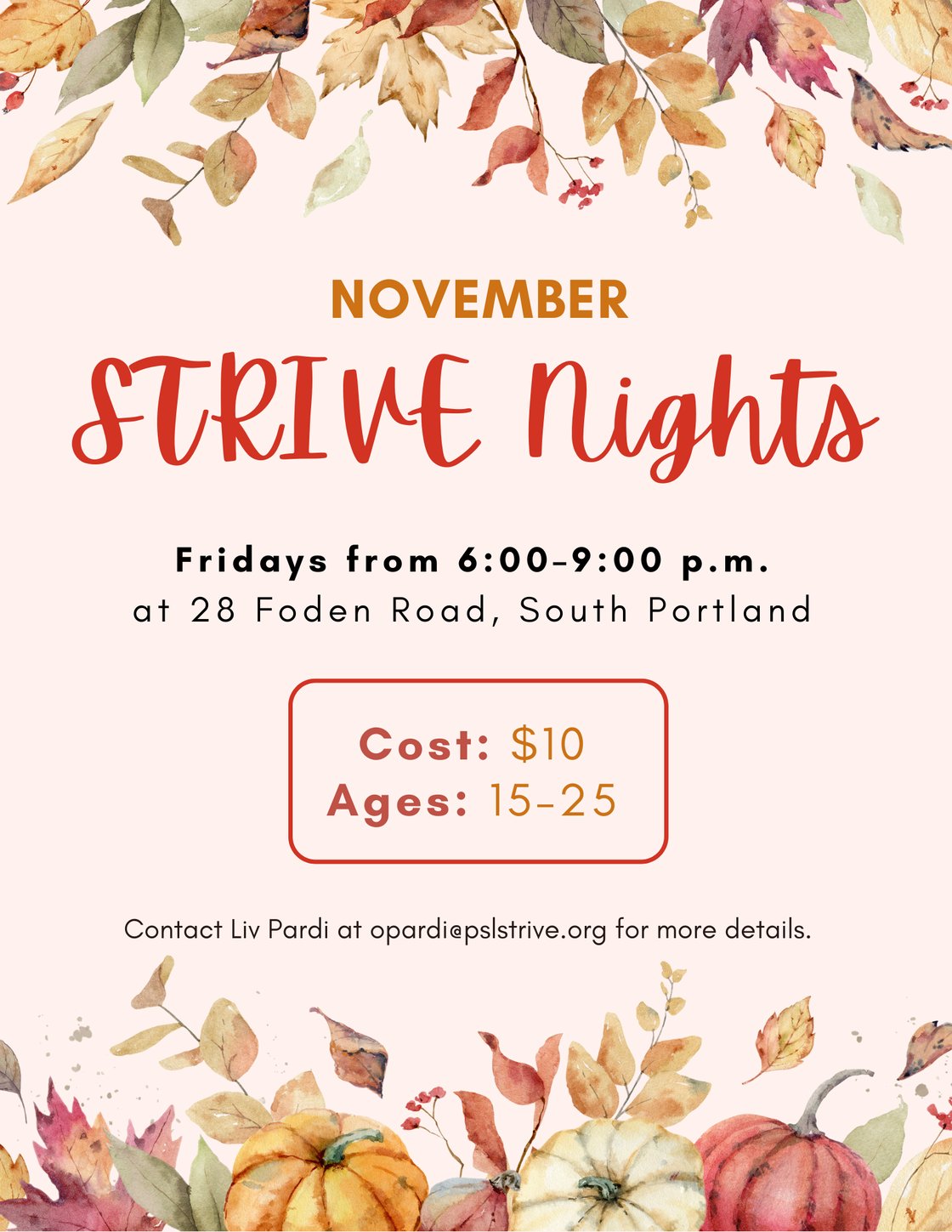 STRIVE Night — November