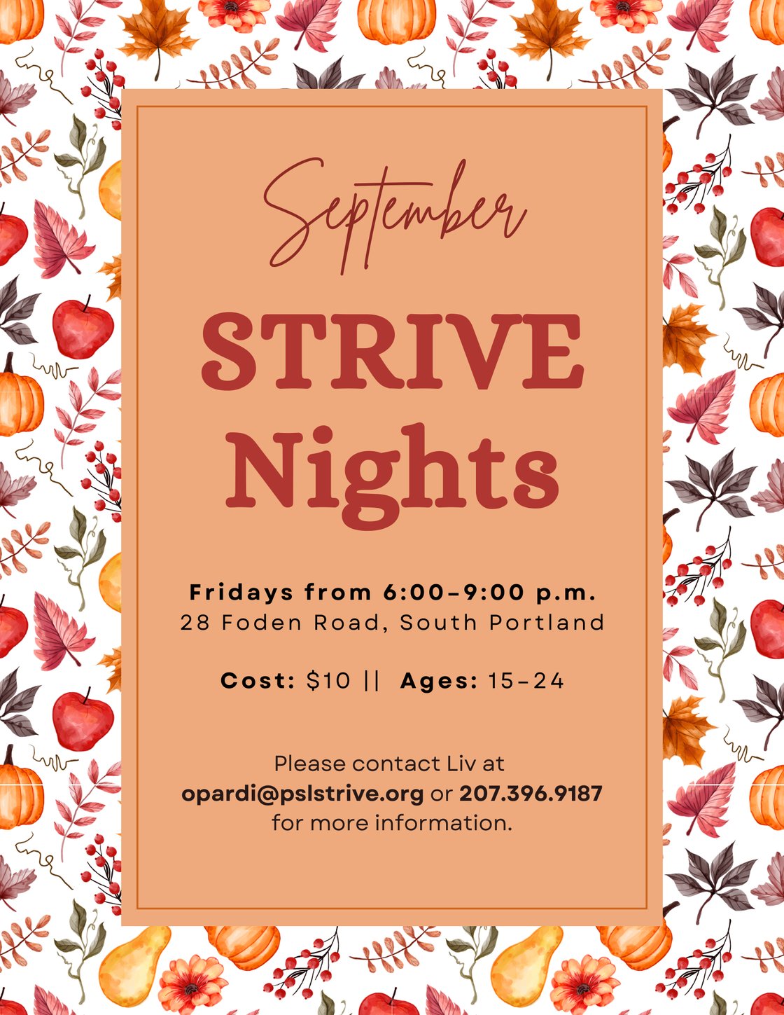 STRIVE Night (September 2026)